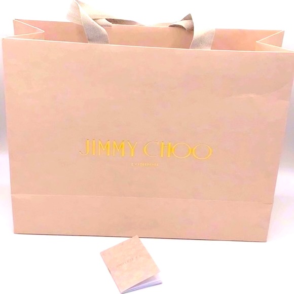 Jimmy Choo Shopping Bag & Care Card - Picture 1 of 7
